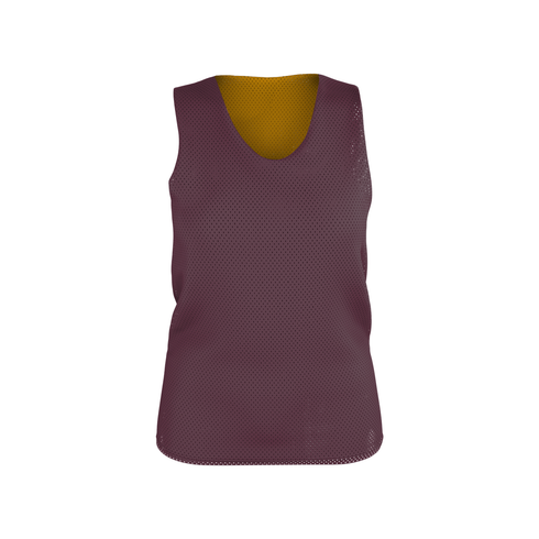 Badger Sport Womens Reversible Mesh Tank, Sizes 2XL-4XL (A00134-065508), Color 'Light Maroon/Gold'